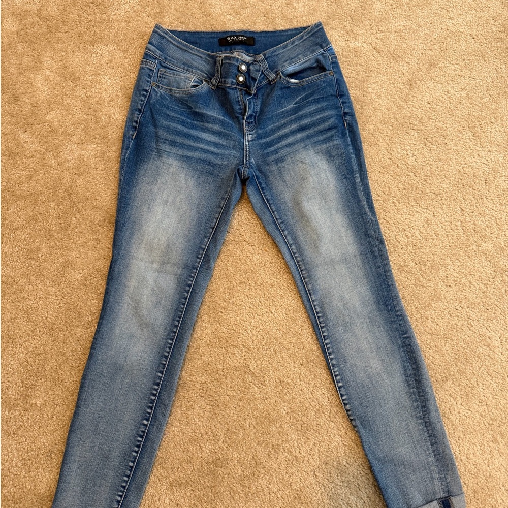 Wax Jean Classic Blue Skinny Jeans